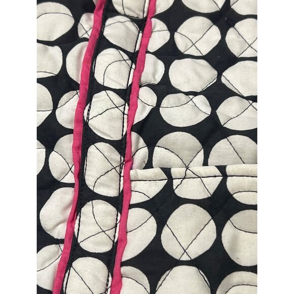 Buckhead Betties Adore-A-Ball Quilted Tote Bag With Pink Trim Green Lining NWT - Picture 2 of 6